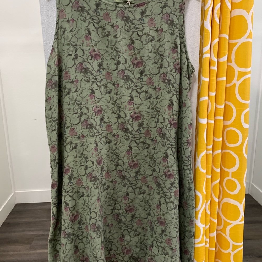 Floral Linen printed Dress